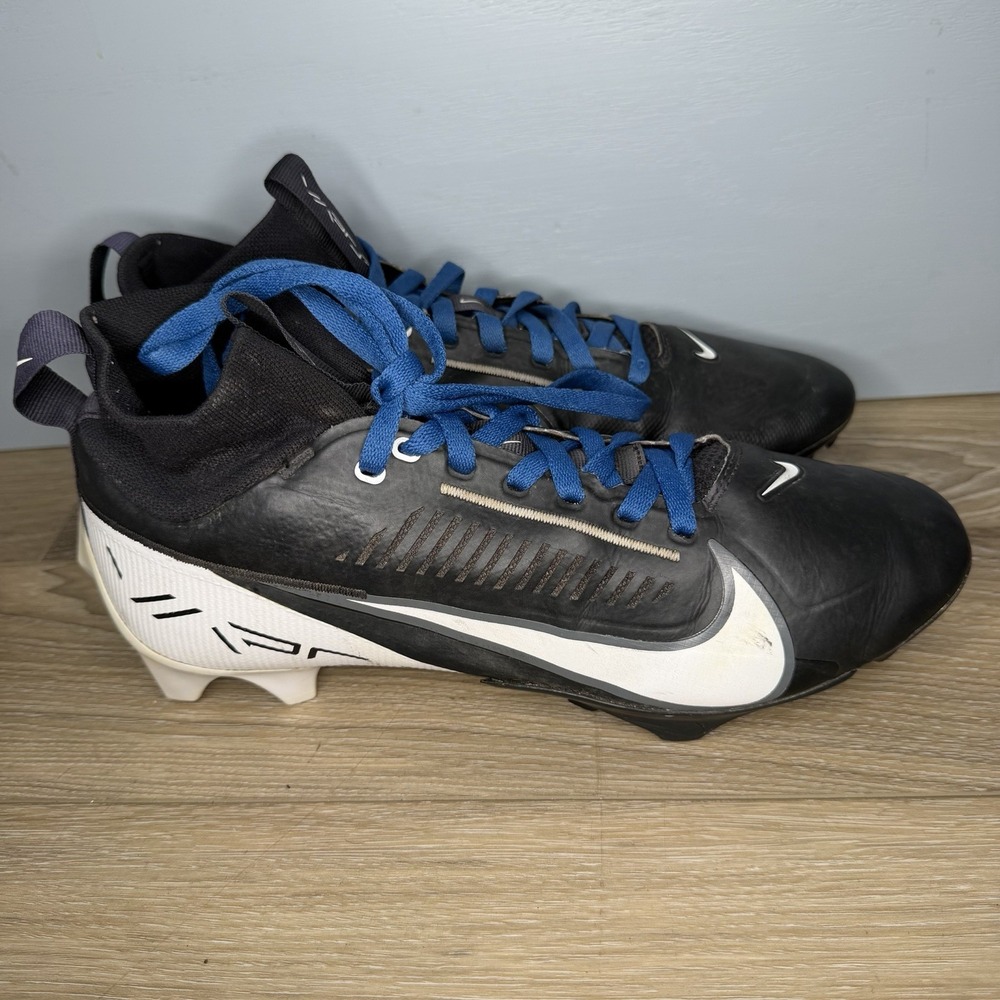 Nike Vapor Edge Pro 360 2 Football Cleats Black White DA5456-001 Panda Sz 10